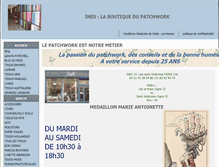 Tablet Screenshot of inespatchwork.com